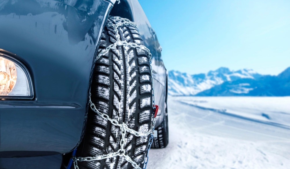banden met winterketting in duitsland